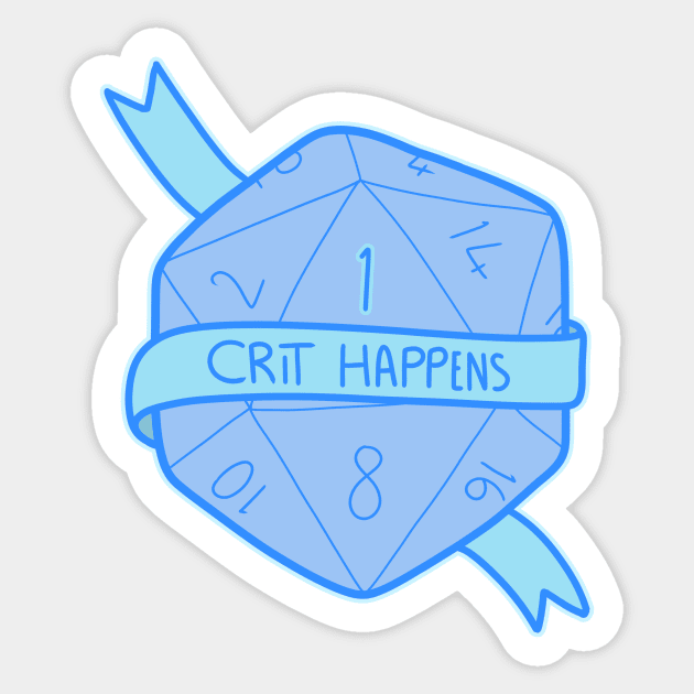 Crit Happens Sticker by timbo